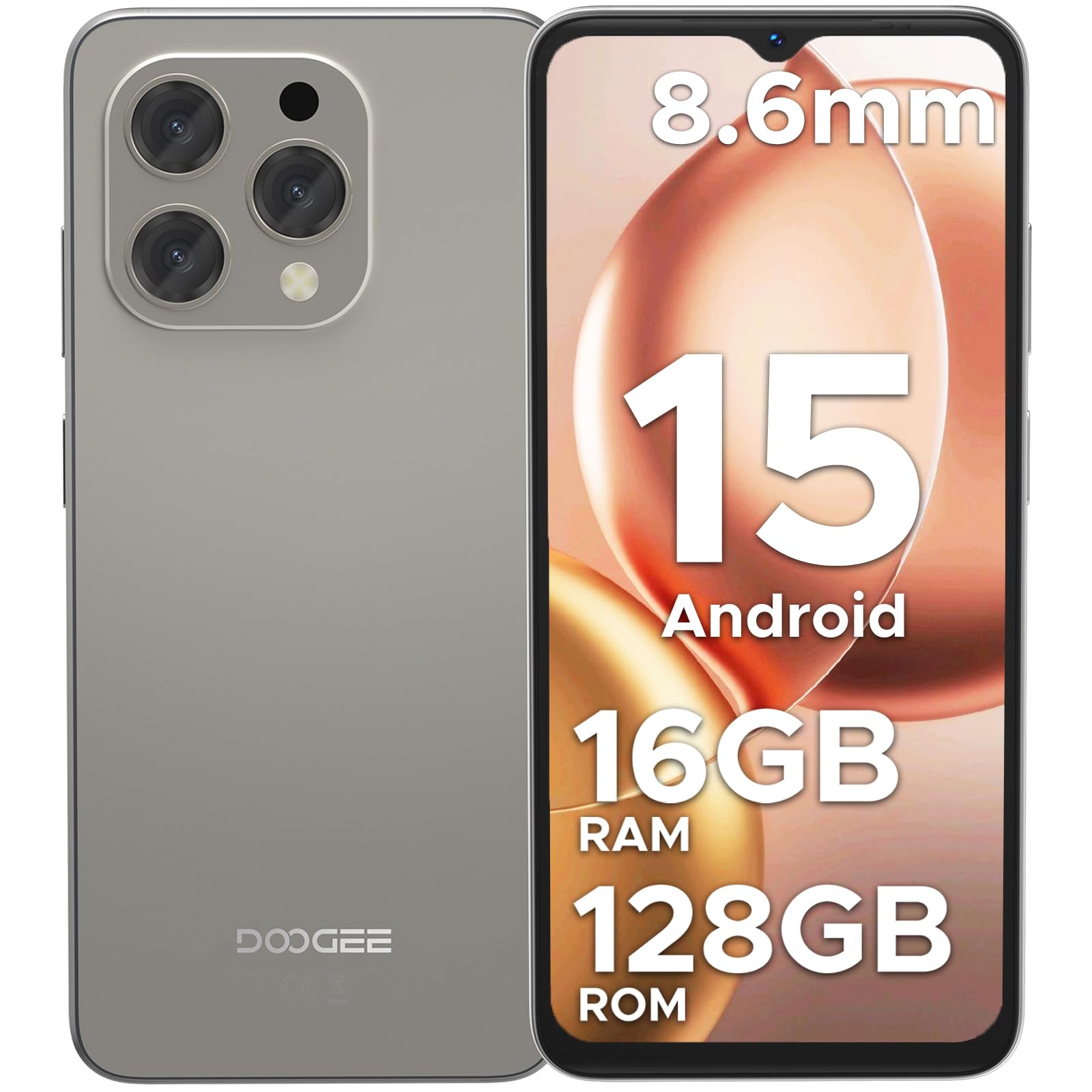 DOOGEE N55 (2025) Cell Phone Unlocked Android 15,6.56